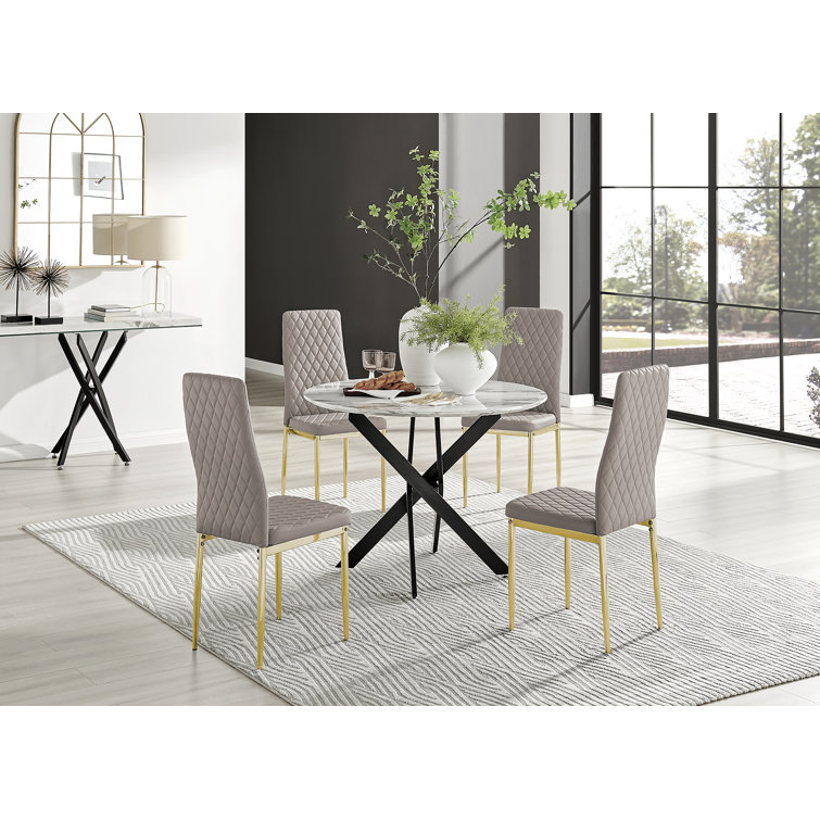 Wayfair grey deals table and chairs